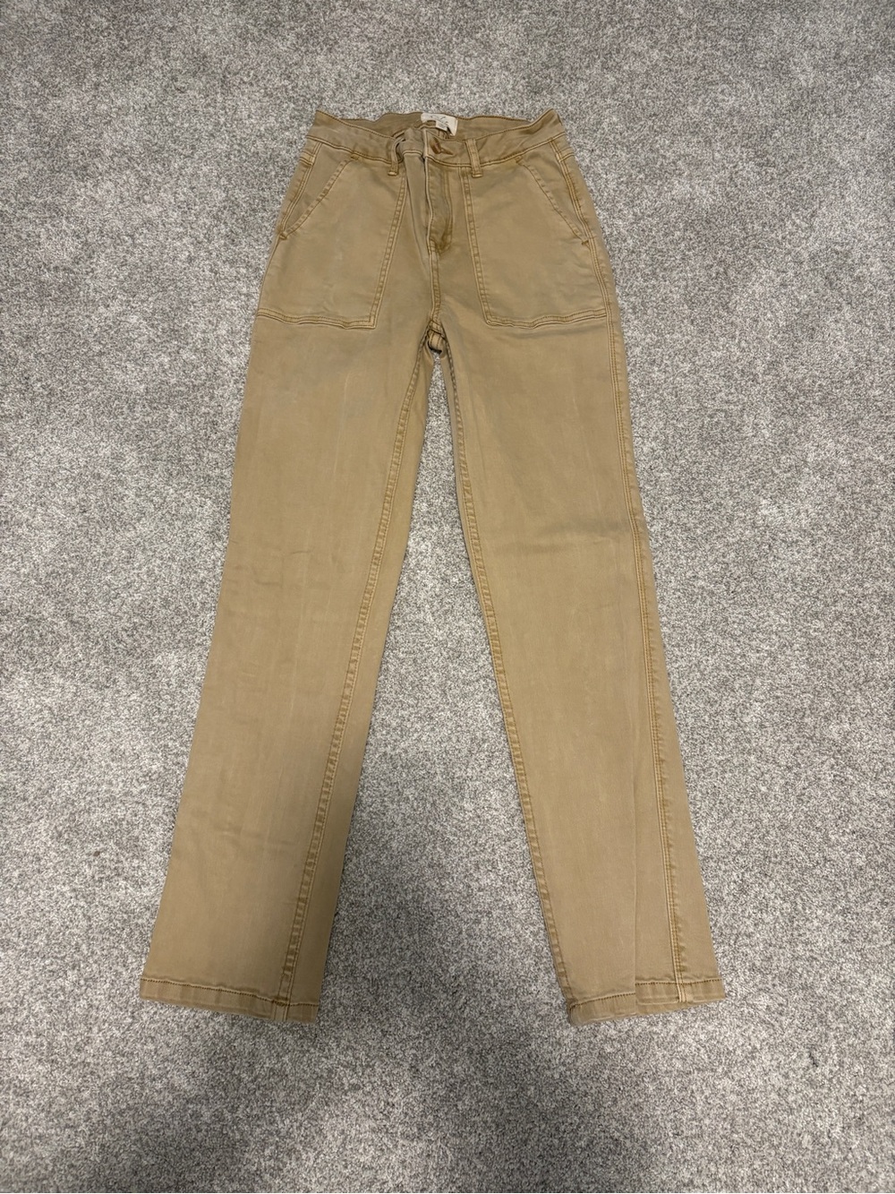 Thread & Supply Straight Leg Jeans in Khaki